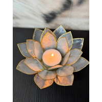 Lotus sfeerlicht naturel goudrand 